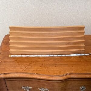 Levenger Wood Slat note-card Organizer in Light Wood - office organization